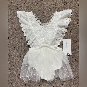 NWT Reverie Threads Scalloped Romper